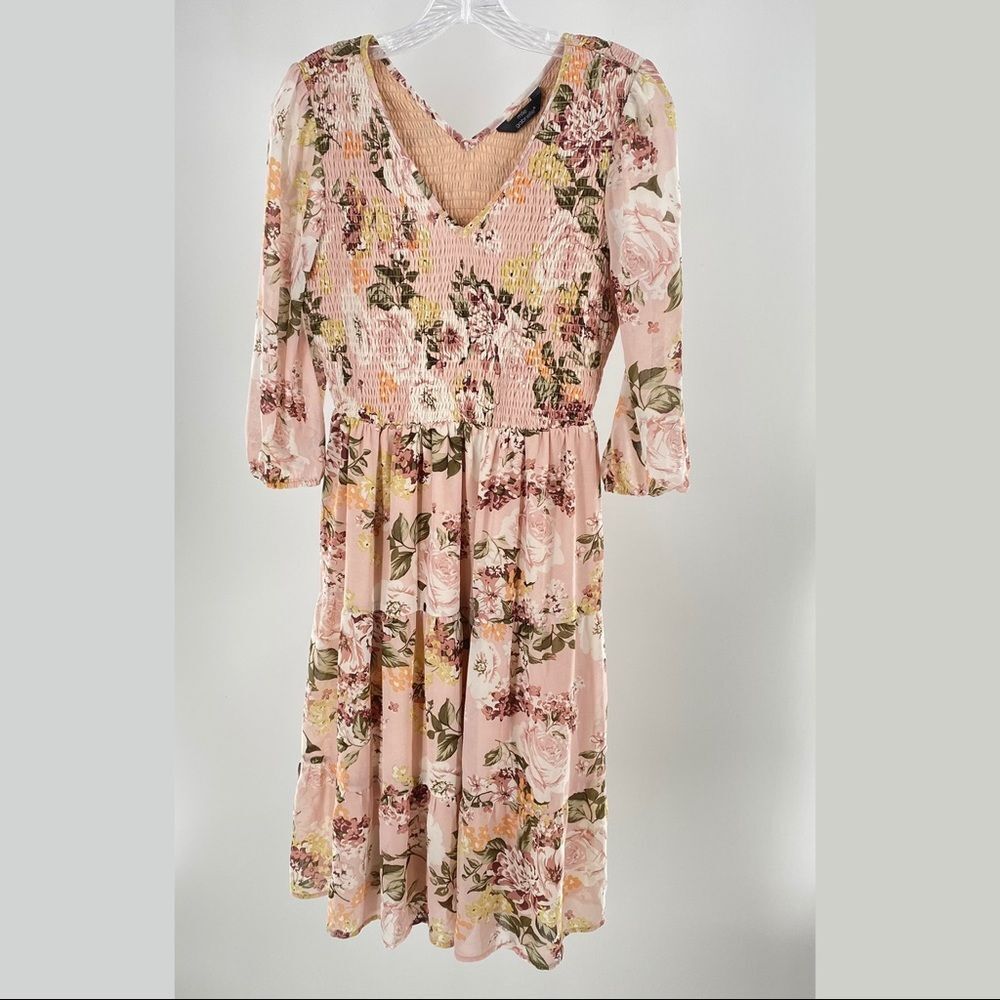 Mlle Gabrielle Pink Floral Dress